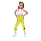 Toontoy Kız Çocuk Baskılı Tayt Açık Yeşil 4 YAŞ