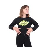 TOONTOY Kız Çocuk Baskılı Tişört 10-11 Yaş, 10-11 Yaş, 22514, Siyah, Kız çocuk