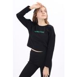 Toontoy Kız Çocuk Baskılı Tişört - 13 - 14 Yaş - Siyah