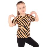 TOONTOY Kız Çocuk Baskılı Tişört 6 Yaş, 6 Yaş, 22444, Oranj, Kız çocuk