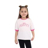 TOONTOY Kız Çocuk Baskılı Tişört 6 Yaş, 6 Yaş, 23395, Ekru, Kız çocuk