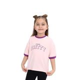 TOONTOY Kız Çocuk Baskılı Tişört 6 Yaş, 6 Yaş, 23395, Pudra, Kız Çocuklar