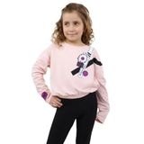 TOONTOY Kız Çocuk Baskılı Tişört 8-9 Yaş, 8-9 Yaş, 22513, Pudra, Kız çocuk