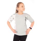 Toontoy Kız Çocuk Baskılı Tişört Açık Yeşil 13-14 YAŞ