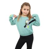 Toontoy Kız Çocuk Baskılı Tişört Yeşil