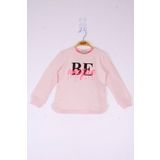 Toontoy Kız Çocuk Be Baskılı Sweatshirt - 3 Yaş - Pudra