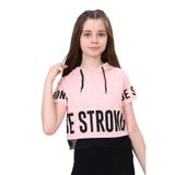 TOONTOY Kız Çocuk Be Strong Baskılı Kapüşonlu Tişört Pembe Melanj 14 Yaş, 14 Yaş, 10952-, Pembe Melanj, Kız Çocuklar