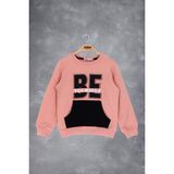 Toontoy Kız Çocuk Be Yourself Baskılı Sweatshirt - 5 Yaş - Somon