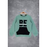 Toontoy Kız Çocuk Be Yourself Baskılı Sweatshirt - 5 Yaş - Yeşil