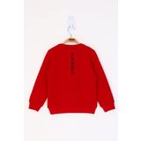 Toontoy Kız Çocuk Be Yourself Baskılı Sweatshirt - 6 Yaş - Kırmızı
