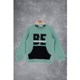 Toontoy Kız Çocuk Be Yourself Baskılı Sweatshirt - 6 Yaş - Yeşil