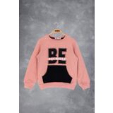 Toontoy Kız Çocuk Be Yourself Baskılı Sweatshirt - 8 Yaş - Somon