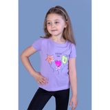 Toontoy Kız Çocuk Beautıful Today Baskılı Pul Işlemeli Tişört - 1 Yaş - Lila