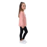 Toontoy Kız Çocuk Beauty Baskılı Taytlı Takım Koyu Pudra 6 YAŞ