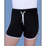 Toontoy Kız Çocuk Beli Lastikli Cepli Biyeli Basic Şort