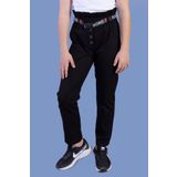Toontoy Kız Çocuk Beli Lastikli Kemer Detaylı Pantolon