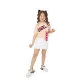 TOONTOY Kız Çocuk Better Baskılı Tişört 12-13 Yaş, 12-13 Yaş, 22145, Bej, Kız çocuk