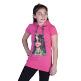 TOONTOY Kız Çocuk Billie Eilish Baskılı Kapüşonlu Tişört 10 Yaş, 10 Yaş, 11103-, Fuşya, Kız çocuk