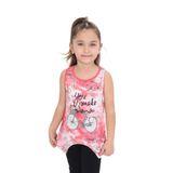 Toontoy Kız Çocuk Bisiklet Baskılı Atlet Nar Çiçeği 5 YAŞ