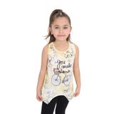 Toontoy Kız Çocuk Bisiklet Baskılı Atlet Sarı 5 YAŞ