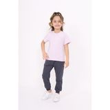 Toontoy Kız Çocuk Bisiklet Yaka Kısa Kollu Tişört - Açık Lila - 2