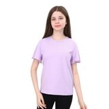 TOONTOY Kız Çocuk Bisiklet Yaka Volanlı Kol Tişört 8-9 Yaş, 8-9 Yaş, 23199, Lila, Kız çocuk