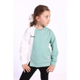 Toontoy Kız Çocuk Blok Kesikli Sweatshirt