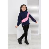 Toontoy Kız Çocuk Blok Renkli Polar Hırka