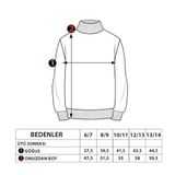 Toontoy Kız Çocuk Bol Yaka Reklektörlü Kanguru Cepli Sweatshirt Antrasit Melanj 8-9 YAŞ