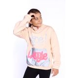 Toontoy Kız Çocuk Bol Yaka Reklektörlü Kanguru Cepli Sweatshirt Bej 8-9 YAŞ