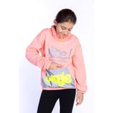 Toontoy Kız Çocuk Bol Yaka Reklektörlü Kanguru Cepli Sweatshirt