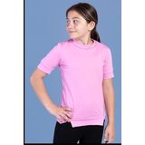 Toontoy Kız Çocuk Boncuk İşlemeli Okul Tişört Pembe 12-13 YAŞ