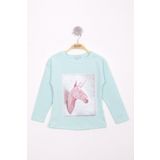 Toontoy Kız Çocuk Boynuzlu T-shirt
