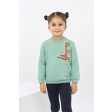 Toontoy Kiz Cocuk Butterfly Nakisli Sweatshirt