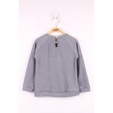 TOONTOY Kız Çocuk Çanta Nakışlı Sweatshirt, 2 YAŞ, 16127-, Antrasit, kız-çocuk