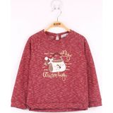 Toontoy Kız Çocuk Çanta Nakışlı Sweatshirt - 2 Yaş - Bordo