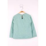 TOONTOY Kız Çocuk Çanta Nakışlı Sweatshirt Su Yeşili, 3 Yaş, 16125-, Su Yeşili, kız-çocuk