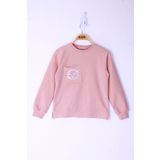 Toontoy Kız Çocuk Cebi Arma Baskılı Sweatshirt