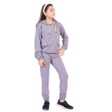TOONTOY Kız Çocuk Cepli Armalı Eşofman Takım 12-13 Yaş, 12-13 Yaş, 22136, Gri, kız-çocuk