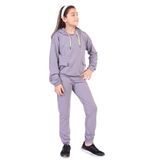 TOONTOY Kız Çocuk Cepli Armalı Eşofman Takım 8-9 Yaş, 8-9 Yaş, 22136, Gri, kız-çocuk