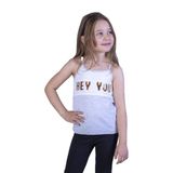 Toontoy Kız Çocuk Çevirmeli Pullu Hey You Baskılı Atlet Gri Melanj 3 YAŞ