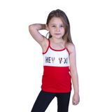 Toontoy Kız Çocuk Çevirmeli Pullu Hey You Baskılı Atlet Kırmızı 3 YAŞ