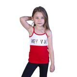 Toontoy Kız Çocuk Çevirmeli Pullu Hey You Baskılı Atlet Kırmızı 6 YAŞ