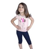 Toontoy Kız Çocuk Çevirmeli Pullu Takım Kahverengi 3 YAŞ