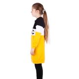 TOONTOY Kız Çocuk Chic Baskılı Kapşonlu Elbise 8 Yaş, 8 Yaş, 16257-, Hardal, Kız Çocuklar