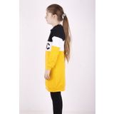 Toontoy Kız Çocuk Chic Baskılı Kapşonlu Elbise