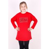 Toontoy Kız Çocuk Chic Yazılı Taş Işlemeli Tişört