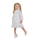 TOONTOY Kız Çocuk Çiçek Desenli Elbise, 2 YAŞ, 24817, Mor, Kız Çocuklar