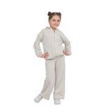 TOONTOY Kız Çocuk Çizgili Eşofman Takım 6 Yaş, 6 Yaş, 24820, Bej, kız-çocuk
