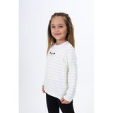 Toontoy Kız Çocuk Çizgili Tişört - Açık Sarı - 3 Yaş